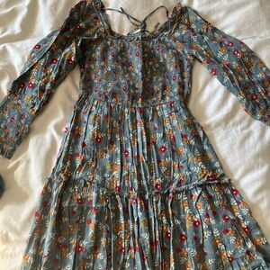 Ivy City Co Smocked Midi Dress